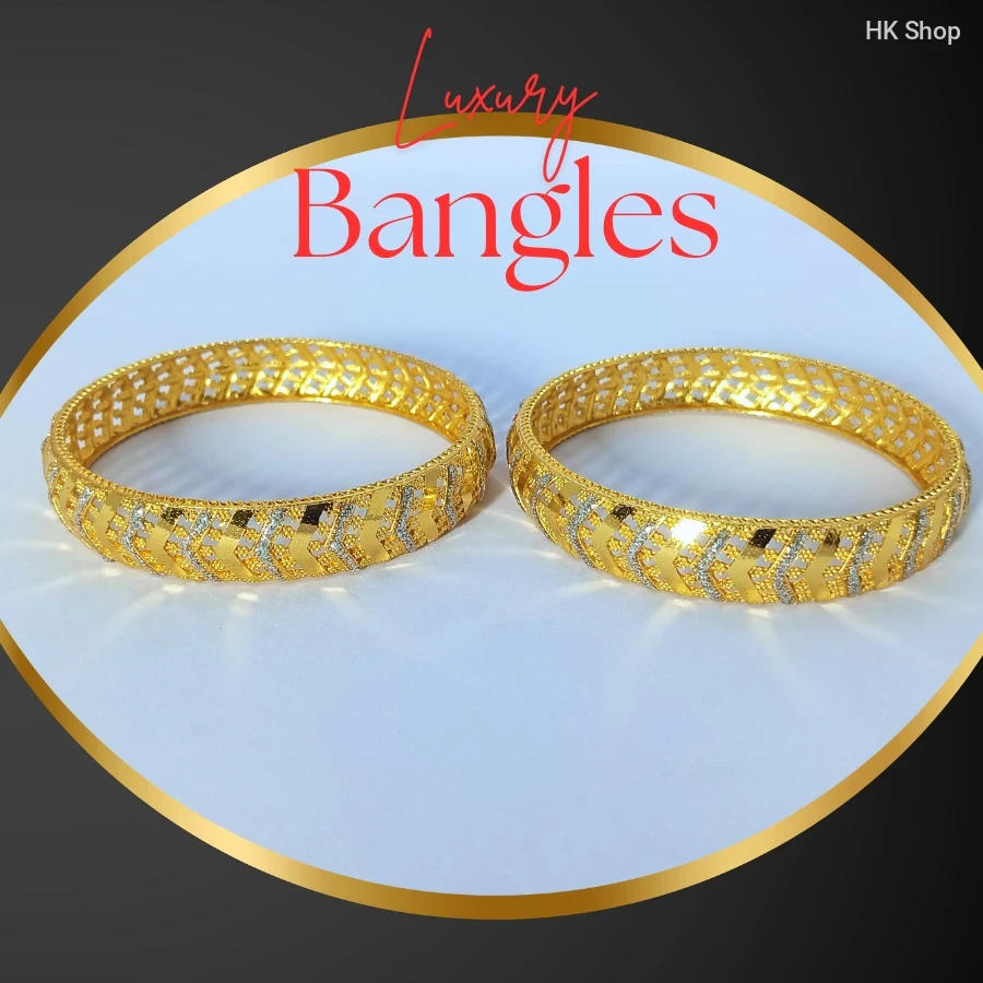 ✨Royal Ethnic Gold-Colored Bangles – A Fusion of Tradition & Glamour✨