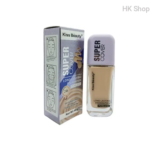 Kiss Beauty Super Cover Foundation - Perfect Flawless Skin, All Day Long!