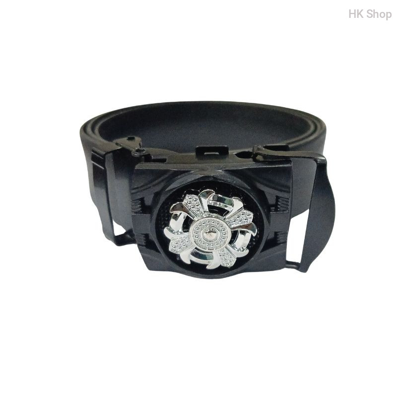 Stylish Spinner Buckled Leather Belt For Men