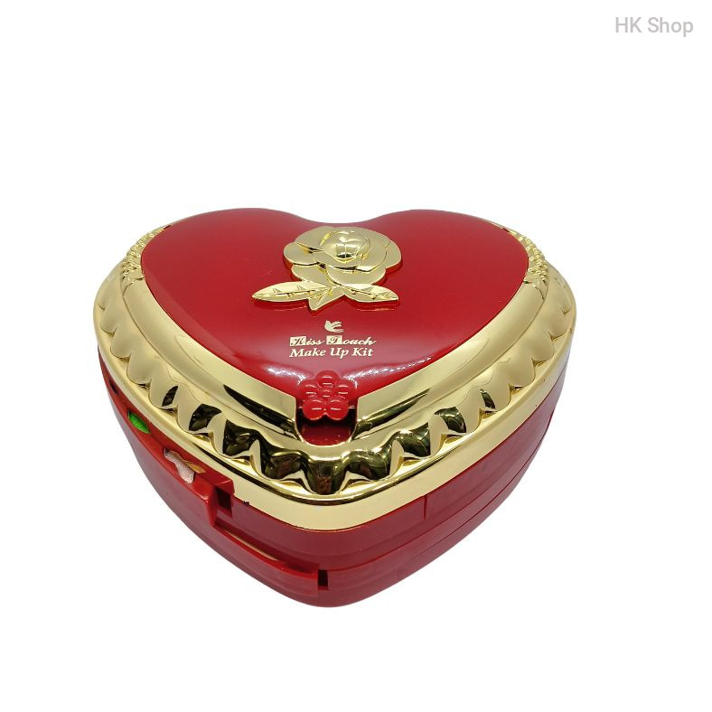Kiss Touch Heart-Shaped Makeup Kit - Elegant and All-in-One Cosmetic Set | Best Makeup Box Price in Bangladesh
