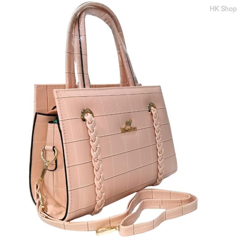 Luxury Crossbody Handbag with Braided Design