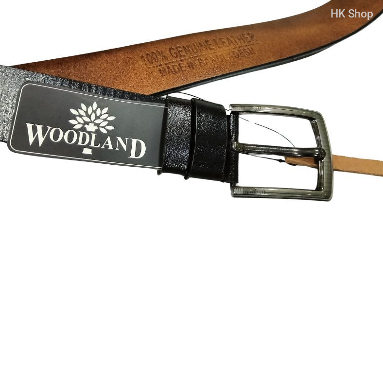 Woodland Men's Genuine Leather Belt - Premium Quality for Formal & Casual Style