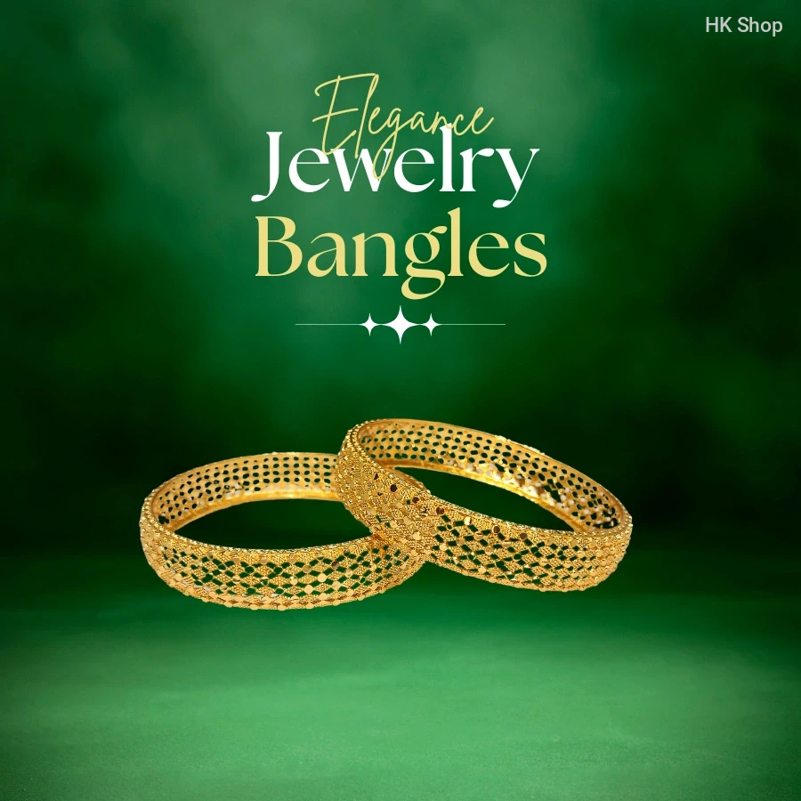 ✨ 24K Dubai Gold Color Bangles – A Timeless Statement of Luxury ✨ (2 Pieces)
