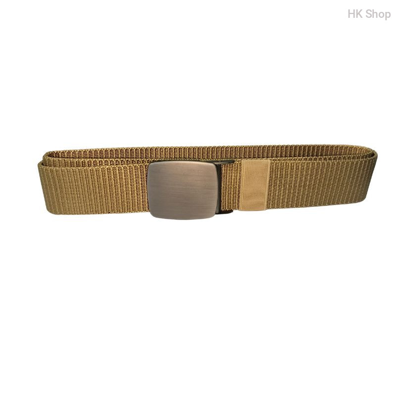 Nylon Belts Designless Buckle Khaki Color