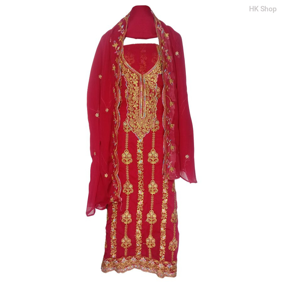 Embroidered 3-Piece Dress – Elegant Traditional Wear