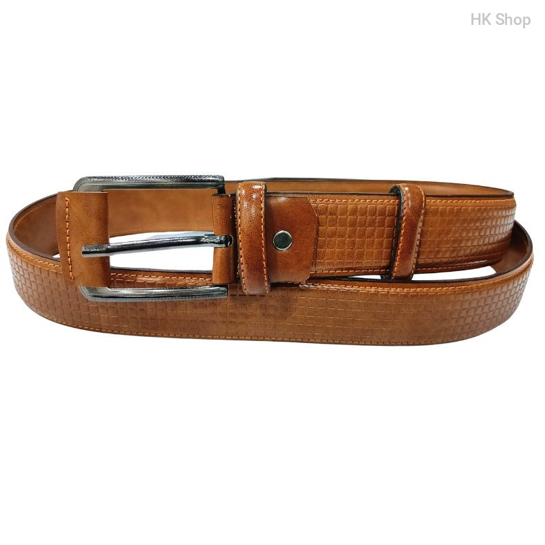 Crocodile Textured Leather Men’s Belt | Stylish & Durable